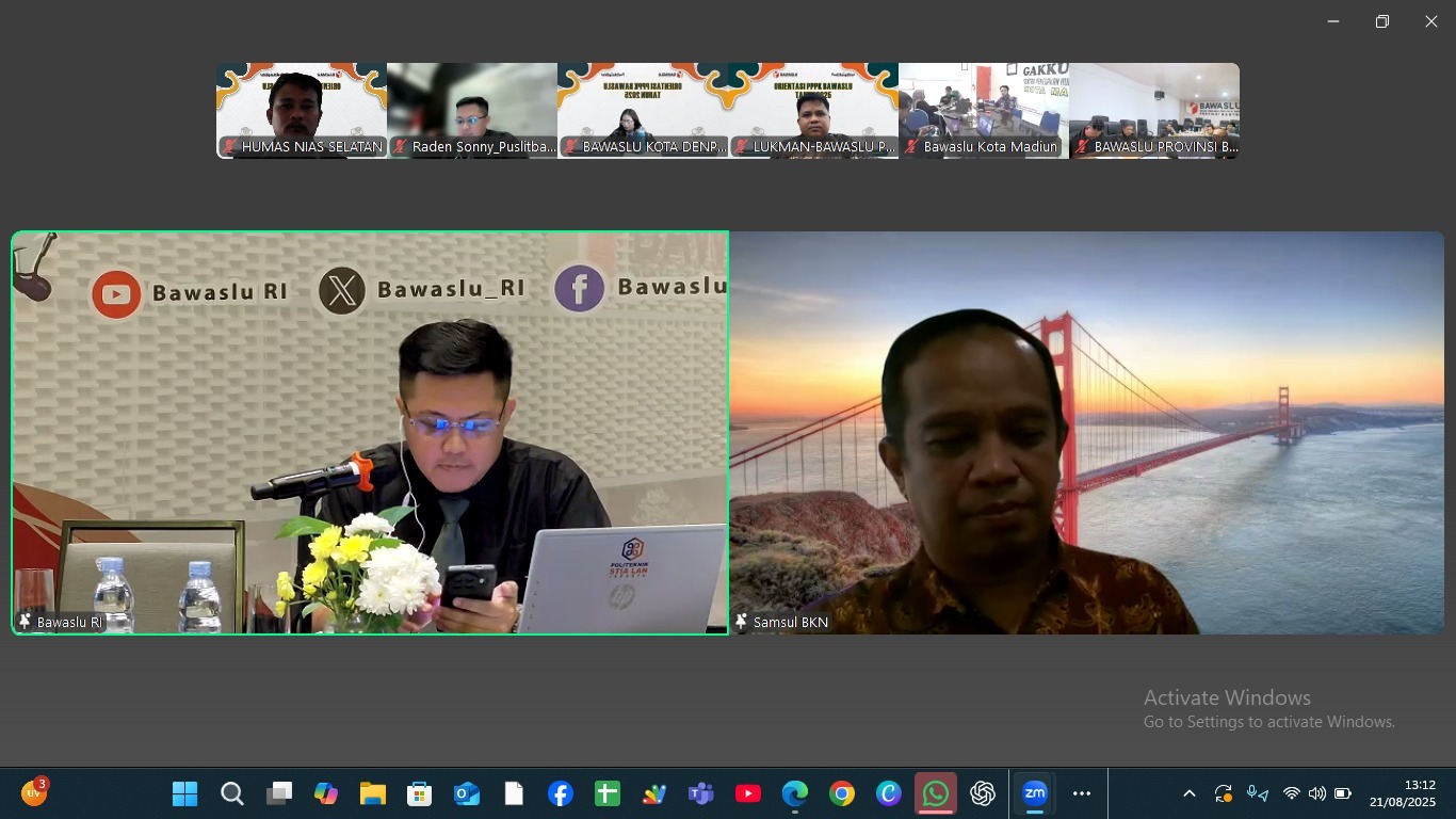 Foto Kegiatan Kick-Off Orientasi Pegawai Pemerintah dengan Perjanjian Kerja (PPPK) Tahun Anggaran 2024 Tahap I, (Kamis, 21/08/2025)
