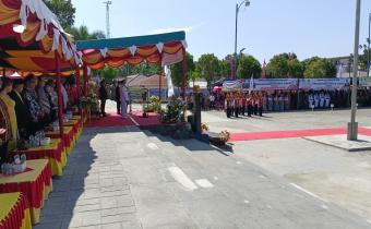 Upacara Perayaan Hari Ulang Tahun Kabupaten Nias Selatan yang ke-22 berlangsung di Lapangan Orurusa, Telukdalam, (Senin 28/07/2025)